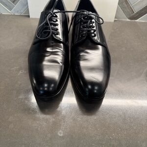 Lanvin Black Leather Oxfords